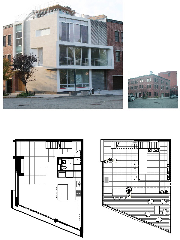 Full renovation of corner building in Vinegar Hill neighborhood of Brooklyn NY. Modern home design.
